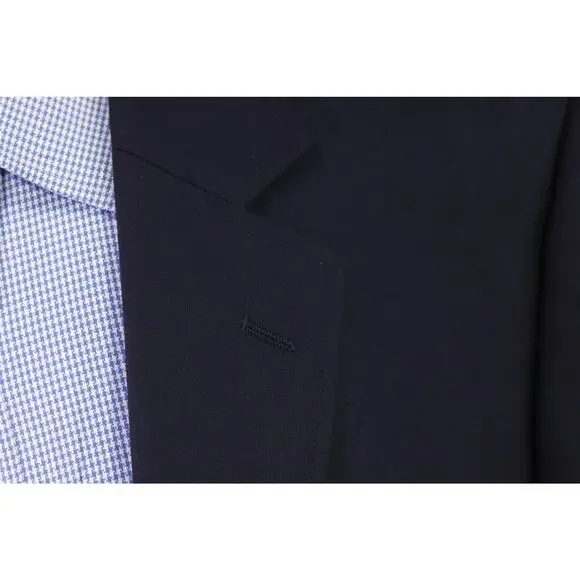 Eddie Bauer Men's Navy Blue Wool Blazer Jacket 2-Btn 46R - Picture 5 of 10